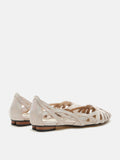 PAZZION, Celina Strappy Flats, White