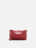 PAZZION, Ceralyn Twist Lock Shoulder Bag, Red