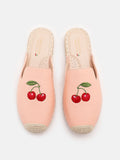 PAZZION, Cherry-ish You Slip On Mules, Pink