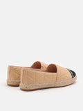 PAZZION, Chiara Leather Espadrilles, Almond