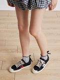 PAZZION, Claudi Asymmetric Stripe Frayed Sneakers, Black