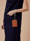 PAZZION, Cleo Mini Chained Pouch, Brown