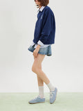 PAZZION, Daphne Suede Sneakers, Blue