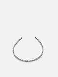 PAZZION, Dara Diamante Hair Band, Pewter