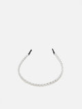 PAZZION, Dara Diamante Hair Band, Silver