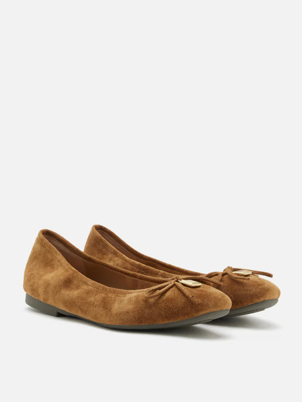Daria Accented Suede Bow Flats