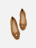 Daria Accented Suede Bow Flats