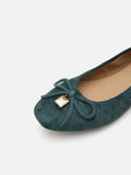 Daria Accented Suede Bow Flats