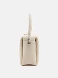 PAZZION, Donna Knotted Double Handle Bag, Beige