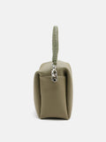 PAZZION, Donna Knotted Double Handle Bag, Green