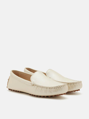 Elara Metallic Moccasins