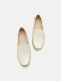 PAZZION, Elara Metallic Moccasins, Gold