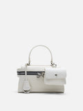 PAZZION, Elettra Compact Satchel, Beige