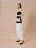 PAZZION, Elettra Compact Satchel, Beige