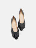 PAZZION, Elysia Ruffled Flats, Black