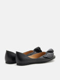 PAZZION, Elysia Ruffled Flats, Black