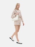 PAZZION, Eudora Chained Shopper Shoulder Bag, White