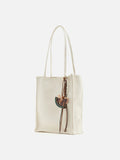 PAZZION, Fionarissa Leather Tote, Beige