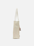 PAZZION, Fionarissa Leather Tote, Beige