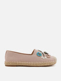 PAZZION, Flanna Crystal Embellished Flyknit Espadrilles, Pink