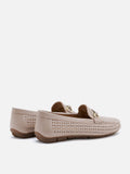 PAZZION, Haider Woven Perforated Loafers, Pink