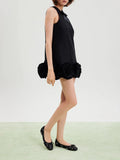 PAZZION, Heather Crystal-Embellished Bow Ballet Flats, Black
