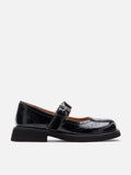 PAZZION, Helena Brogue Mary Janes, Black