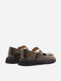 PAZZION, Helena Brogue Mary Janes, Darkbrown
