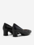 PAZZION, Herve Square Toe Low Heels, Black