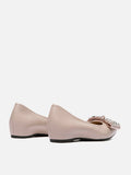 Halisse Diamante Bow Leather Flats