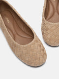 PAZZION, Imani Woven Flats, Almond