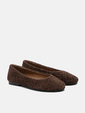 PAZZION, Imani Woven Flats, Darkbrown