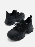 PAZZION, Imogen Bow Sneakers, Black