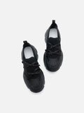 PAZZION, Imogen Bow Sneakers, Black