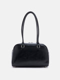 PAZZION, Jaida Elongated Handle Shoulder Bag, Black