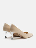 PAZZION, Janessa Pointed Toe Heels, Champagne