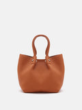 PAZZION, Jil Top Handle Bag, Brown