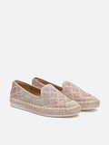 PAZZION, Karivyn Crystal Embroidered Espadrilles, Pink