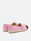 PAZZION, Kathleen Blocked Chained Espadrilles, Pink