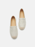PAZZION, Lela Crystal Studded Espadrilles, Beige