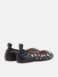 PAZZION, Levante Gem Embelished Flats, Black