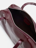 PAZZION, Louella Crinkled Elongated Handle Bag, Wine