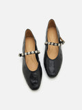 PAZZION, Lumi Coin-Studded Mary Janes, Black