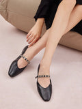 PAZZION, Lumi Coin-Studded Mary Janes, Black