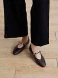 PAZZION, Lumi Coin-Studded Mary Janes, Brown
