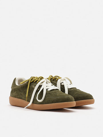 Maeve Double Laced Suede Sneakers