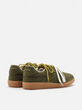 PAZZION, Maeve Double Laced Suede Sneakers, Green