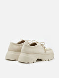 PAZZION, Maeve Suede Fringed Loafers, Beige
