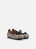 PAZZION, Mini Astoria Glitter Bow Flats, Rainbow