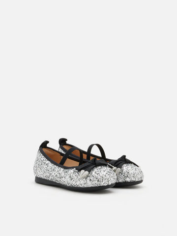 Mini Astoria Glitter Bow Flats